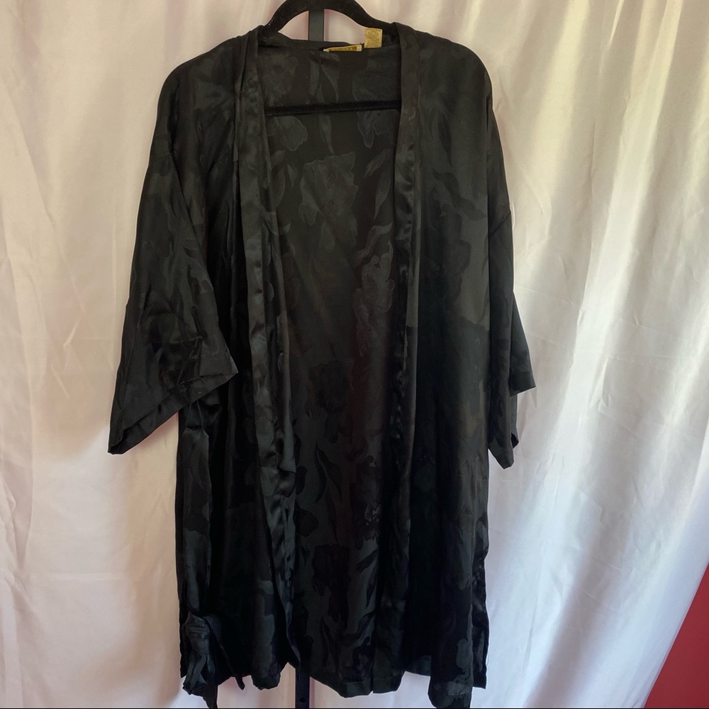 Victoria's Secret Gold Label Black Robe, One Size